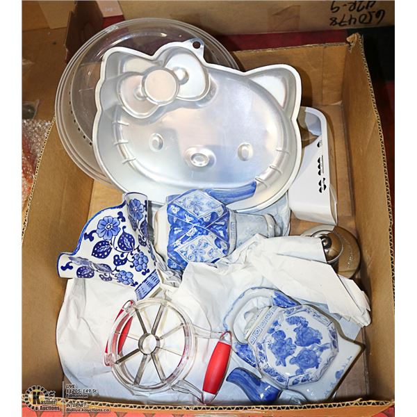 BOX OF KITCHEN WARE