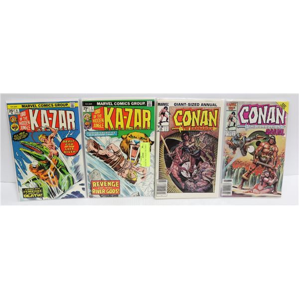 KAZAR 6 & 7 COLLECTOR & CONAN THE BARBARIAN 10 &11