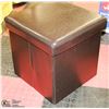 Image 1 : NEW LEATHER STORAGE OTTOMAN