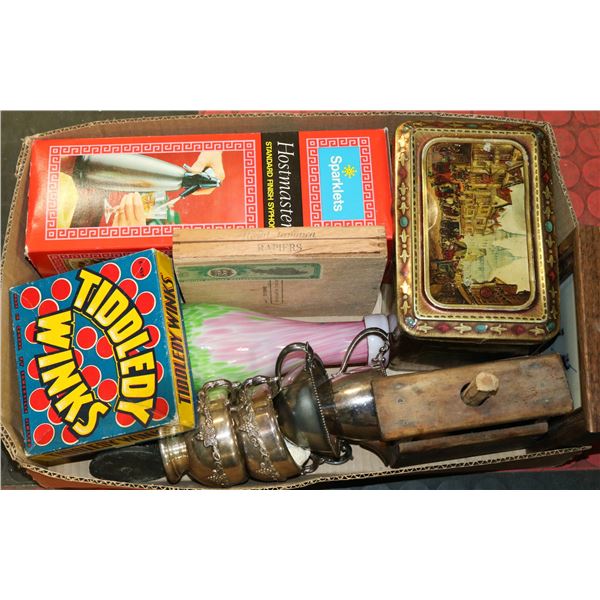 TRAY OF ASSORTED COLLECTIBLES