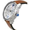 Image 5 : NEW DIESEL 46MM SILVER DIAL LEATHER STRAP MSRP$220