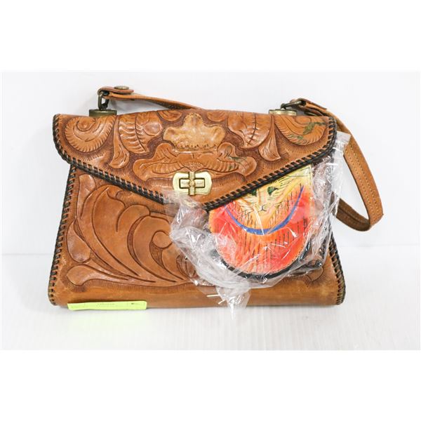 VINTAGE LEATHER PURSE AND WALLET