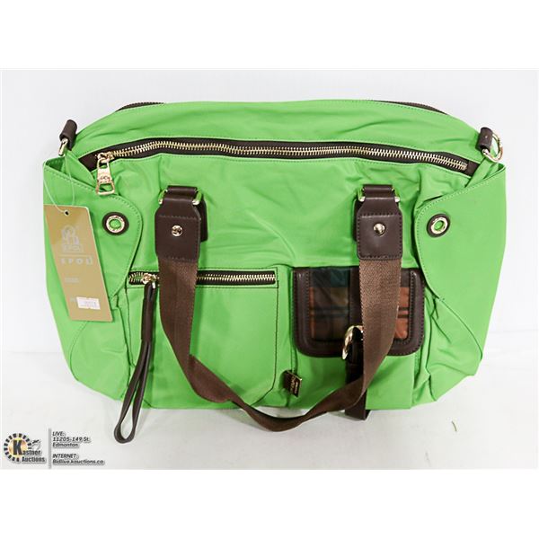 LARGE EPOL GREEN CARRYING BAG