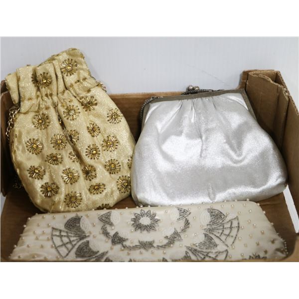 3 COLLECTIBLE COSTUME PURSES LOT