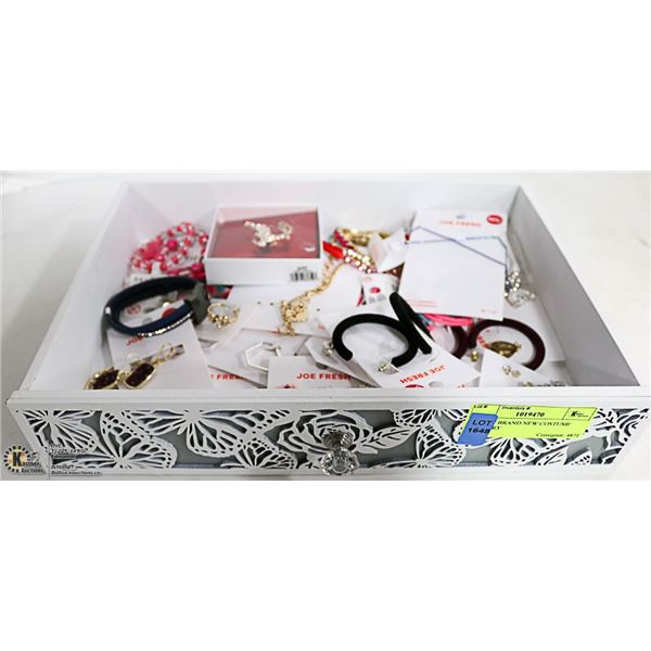 FLAT OF BRAND NEW COSTUME JEWELERY