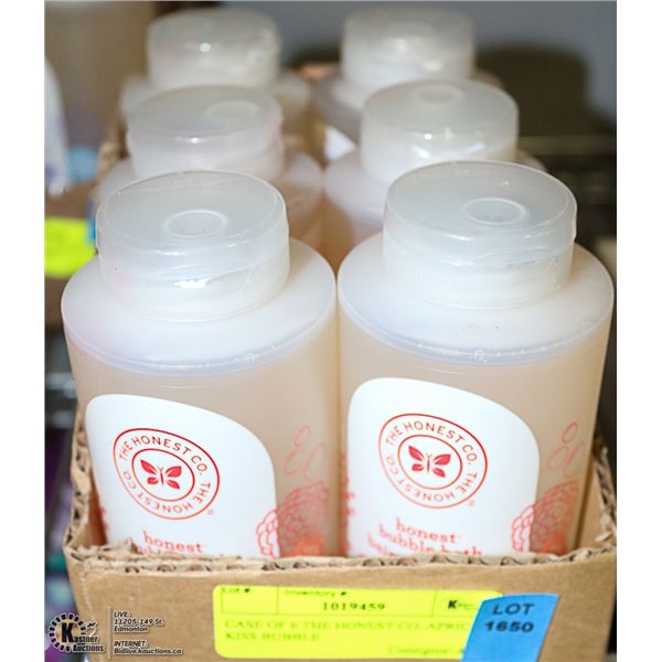 CASE OF 6 THE HONEST CO. APRICOT KISS BUBBLE