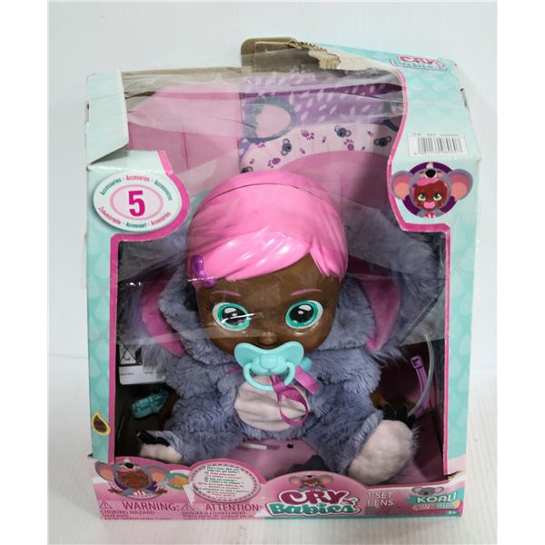 CRY BABIES DOLL WITH ACCESSORIES MAKES NOISES