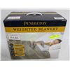 Image 1 : PENDLETON WEIGHTED BLANKET 15 LBS 48" X 72" BEIG