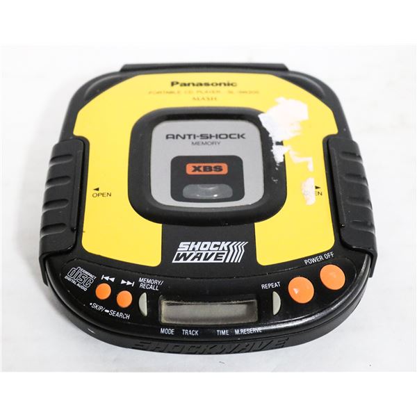 VINTAGE PANASONIC SHOCK WAVE CD PLAYER, TESTED