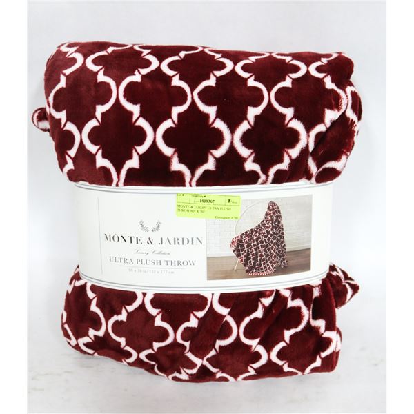 MONTE & JARDIN ULTRA PLUSH THROW 60" X 70"