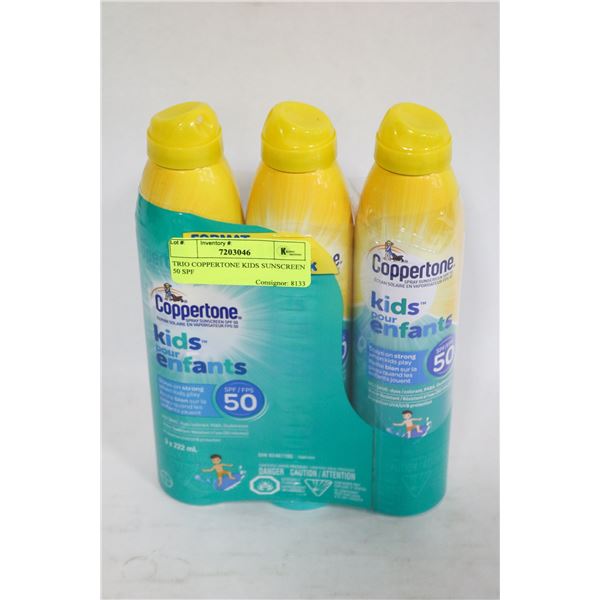 TRIO COPPERTONE KIDS SUNSCREEN 50 SPF