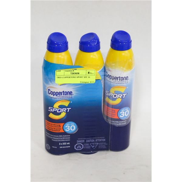TRIO COPPERTONE SPORT SPF 30