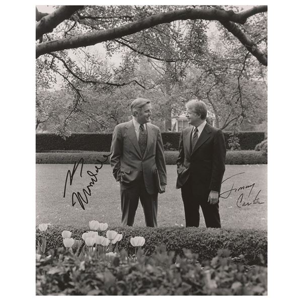 Jimmy Carter and Walter Mondale Signed Photograph
