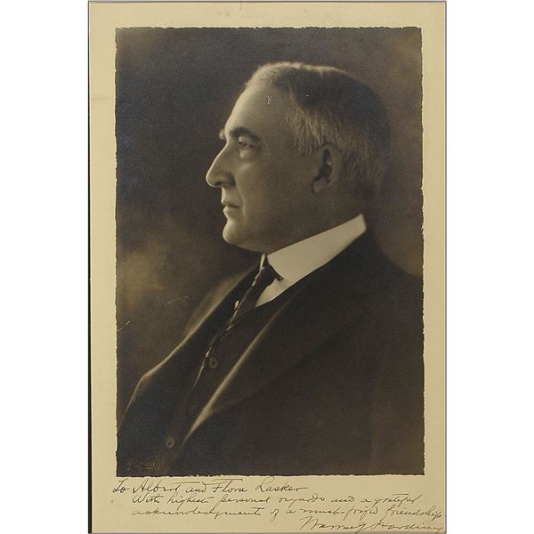 Warren G. Harding Signed Photograph