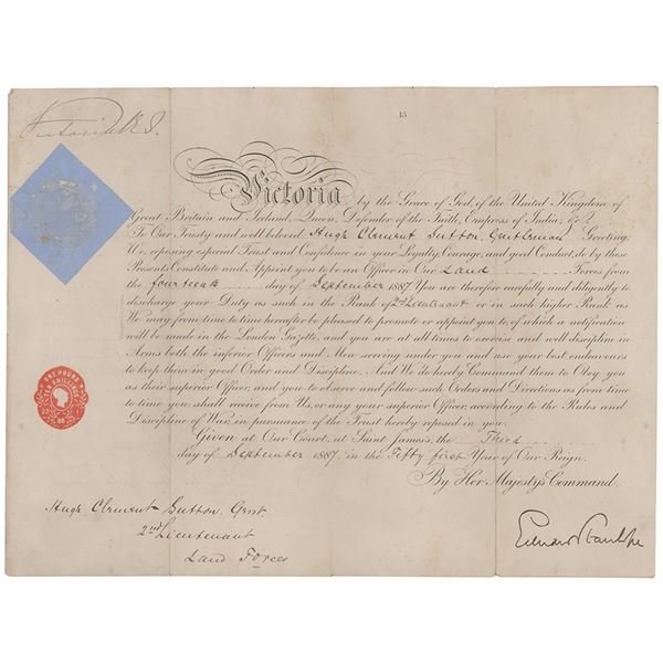 Queen Victoria Document Signed