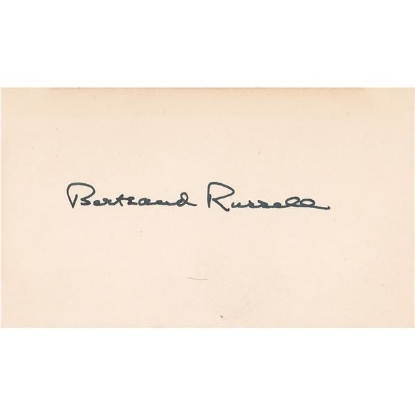 Bertrand Russell Signature