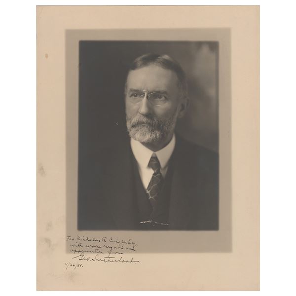 George Sutherland Signed Photograph