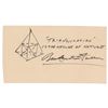 Image 1 : Buckminster Fuller Signed Sketch