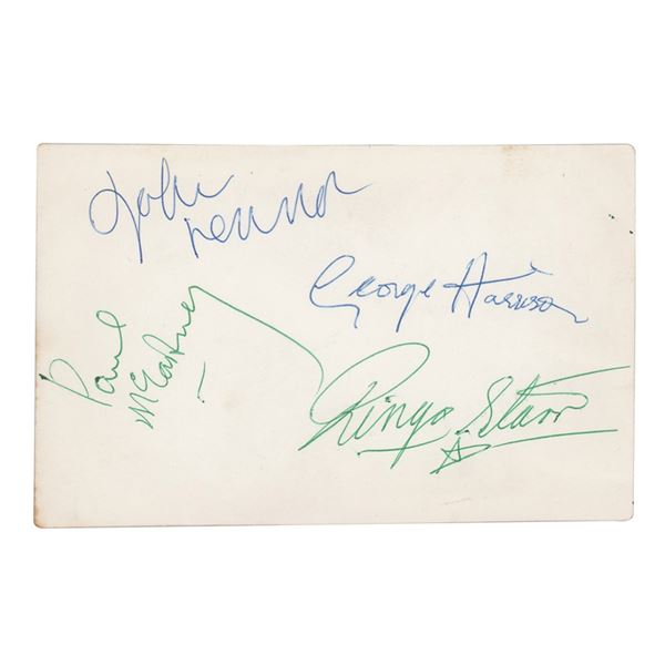 Beatles Signed Fan Club Photograph