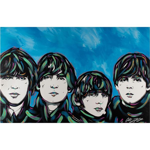 Beatles Original Painting by Allison Lefcort