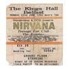 Image 2 : Nirvana: Kurt Cobain and Dave Grohl Signed 1992 Belfast Ticket Stub