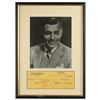 Image 1 : Clark Gable Signed Check