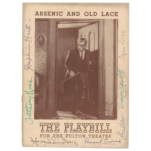 Boris Karloff and Josephine Hull Signed Playbill