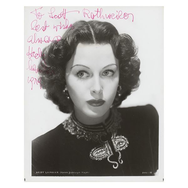 Hedy Lamarr Signed Photograph