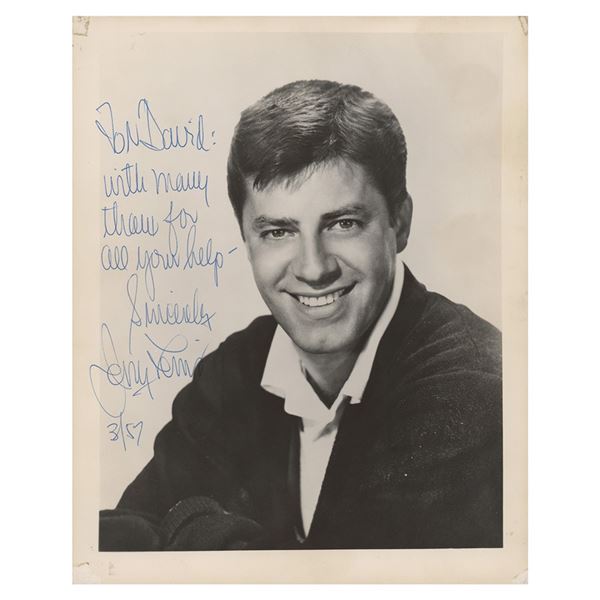 Jerry Lewis Signed Photograph