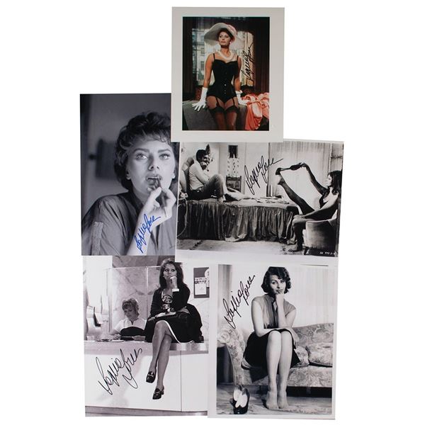 Sophia Loren (5) Signed Photographs