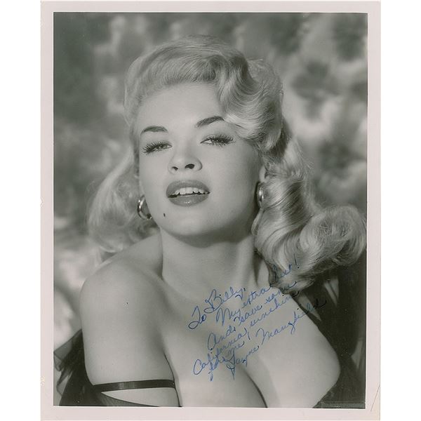 Jayne Mansfield Signed Photograph