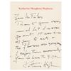 Image 2 : Spencer Tracy Signature and Katharine Hepburn Autograph Letter Signed