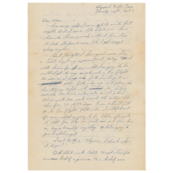 Gus Grissom Autograph Letter Signed