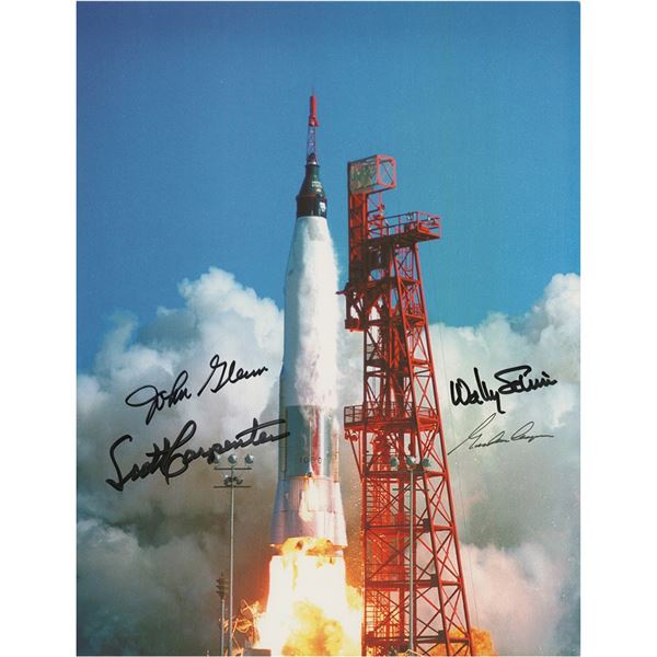 Mercury Astronauts (4) Signed Photograph