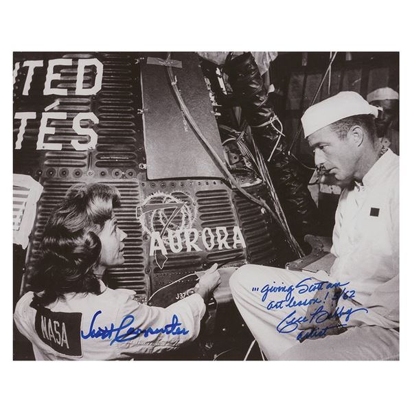 Scott Carpenter and Cece Bibby Signed Photograph