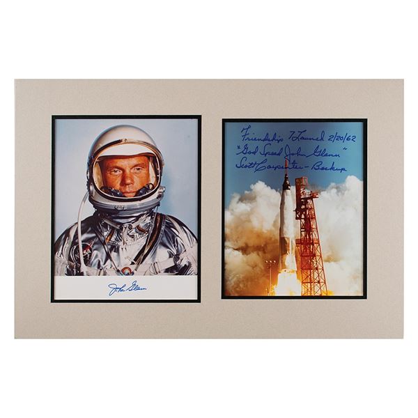 Friendship 7: Glenn and Carpenter Signed Photographs