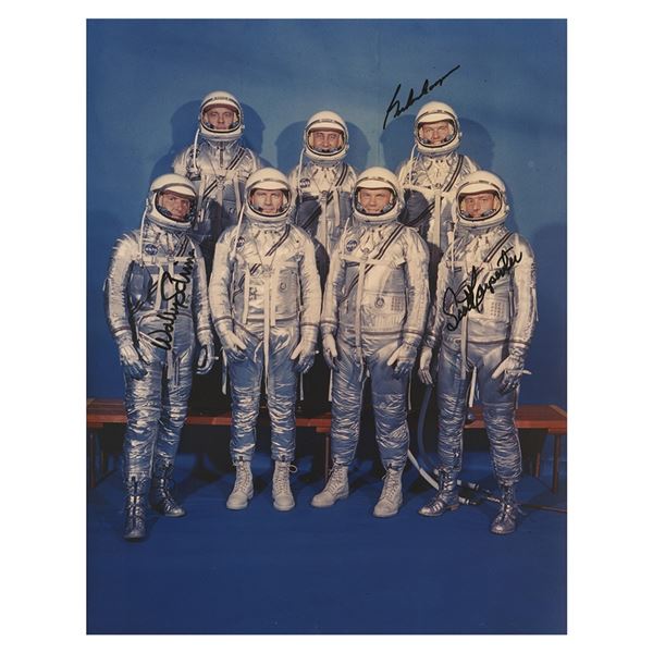 Mercury Astronauts: Carpenter, Cooper, and Schirra Signed Photograph