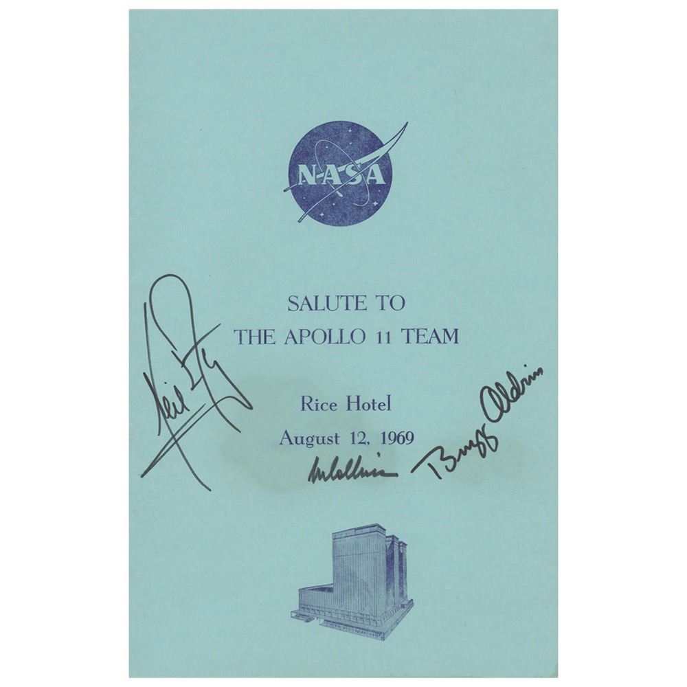Apollo 11 Program Paper Apollo 11 Signed Program