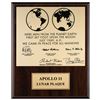 Image 1 : Buzz Aldrin Signed Lunar Plaque