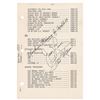 Image 1 : Apollo 13: Lovell and Haise Signed Training-Used Page