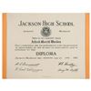 Image 8 : Al Worden's Signed Senior Yearbook and Graduation Diploma from Jackson High School