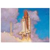 Image 1 : Soyuz TMA-14/ISS Flown Painting by Jan Fekete: Space Shuttle