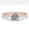 Image 1 : 0.50 ctw VS/SI Diamond Engagment Designer Ring 14k Rose Gold - REF-68K8Y