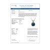 Image 4 : 1.01 ctw Certified Intense Blue Diamond Necklace 10k Rose Gold - REF-90N8F