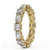 Image 3 : 4.16 ctw Princess Cut Diamond Eternity Ring 18K Yellow Gold - REF-584A5N