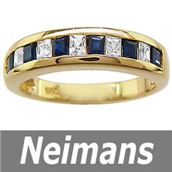 Fine Gem 3.00 ct Certified Sapphire & Diamond Ring 14kt