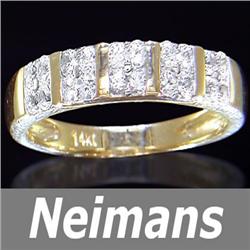 USGL Certified 1.00 ct White Sapphire Cocktail Ring 14k