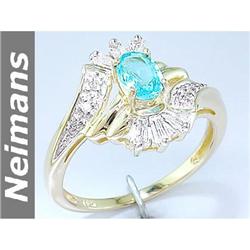 Gem 1.50ct Certified Yellow Sapphire & Diamond Ring 14k