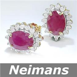 Gem 1.25 ct Certified Ruby & Sapphire Ring 14kt Gold