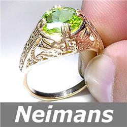 Vintage  6.50 ct Fine Certified Amethyst Ring 14kt Gold